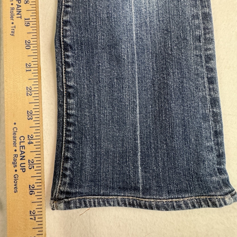 7 For All Mankind Bootcut Jeans Womens 27 Blue Medium‎ Wash Low Rise Stretch - Picture 8 of 8